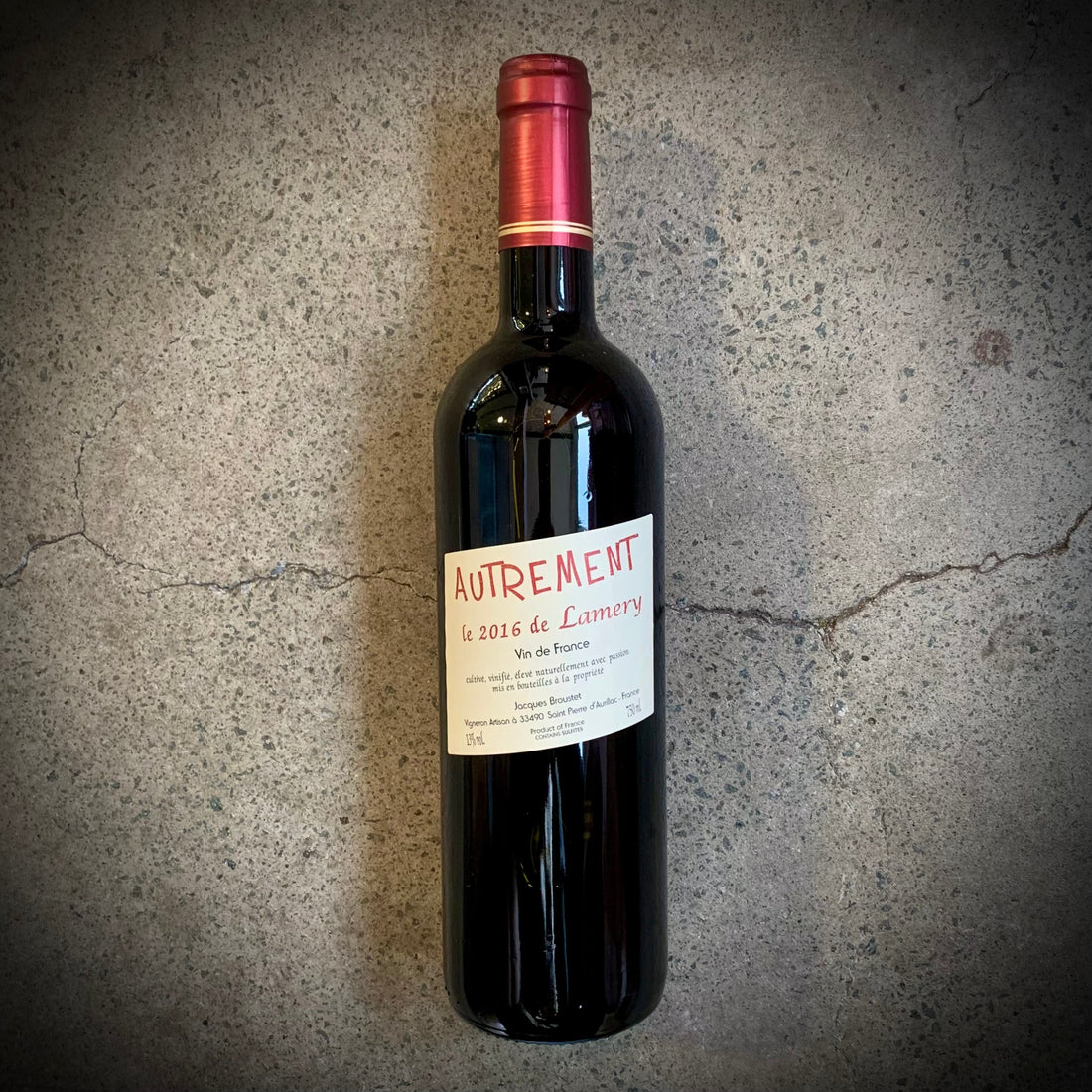 Wine of the Week - a natural beauty, Autrement, le 2016 de Lamery.