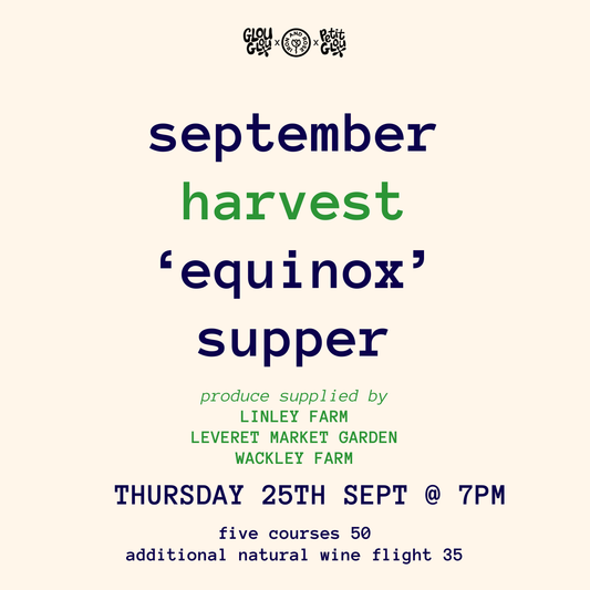 September Harvest 'Equinox' Supper. Thursday 25th September.