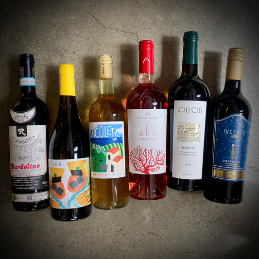 This Month We're Mainly Drinking - six great wines to drink just now - a six bottle box set