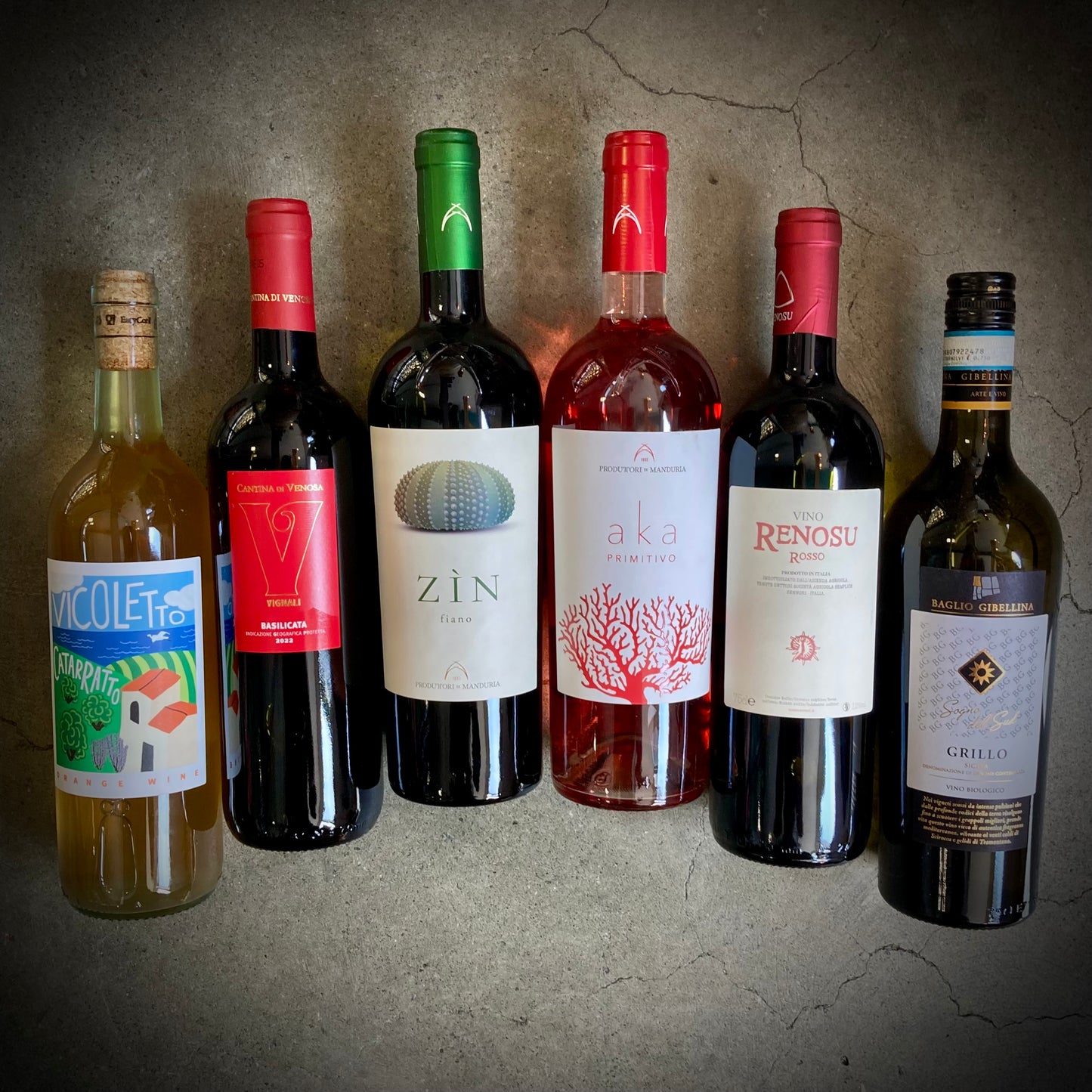 This Month We're Mainly Drinking - six great wines to drink just now - a six bottle box set