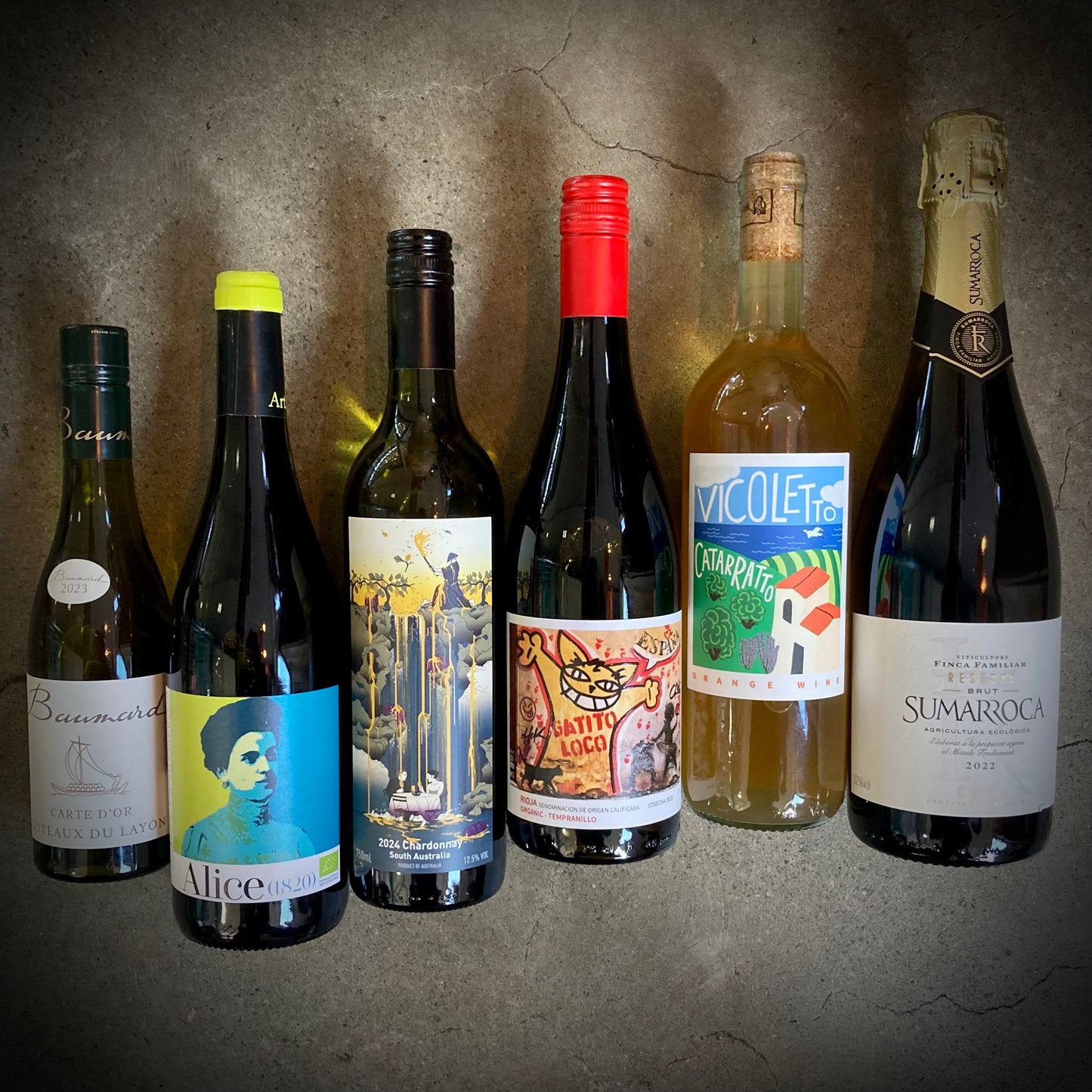 This Month We're Mainly Drinking - six great wines to drink just now - a six bottle box set