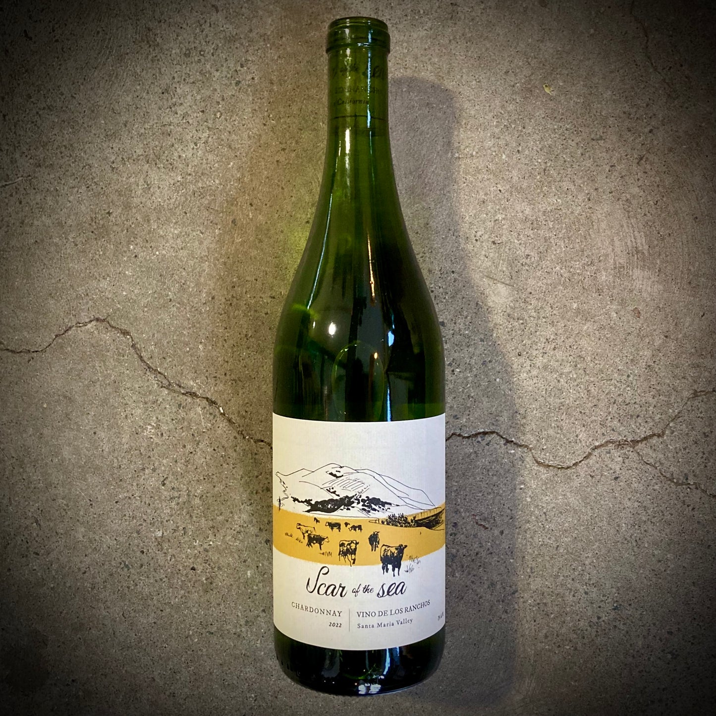 Scar of the Sea, Vino de los Ranchos Chardonnay, Santa Maria Valley, California, USA