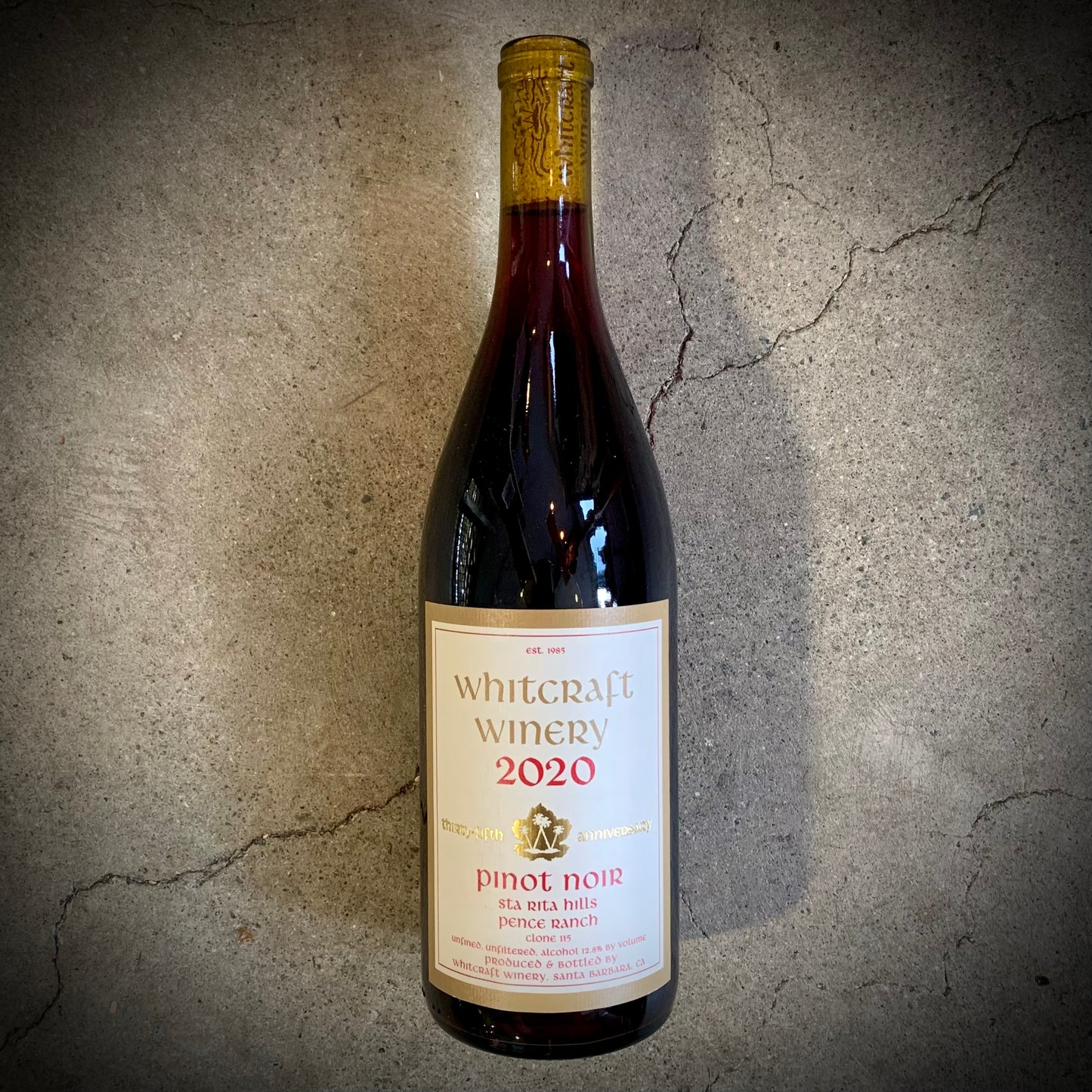 Whitcraft, Pence Ranch Clone 115 Pinot Noir, California, USA, 2020