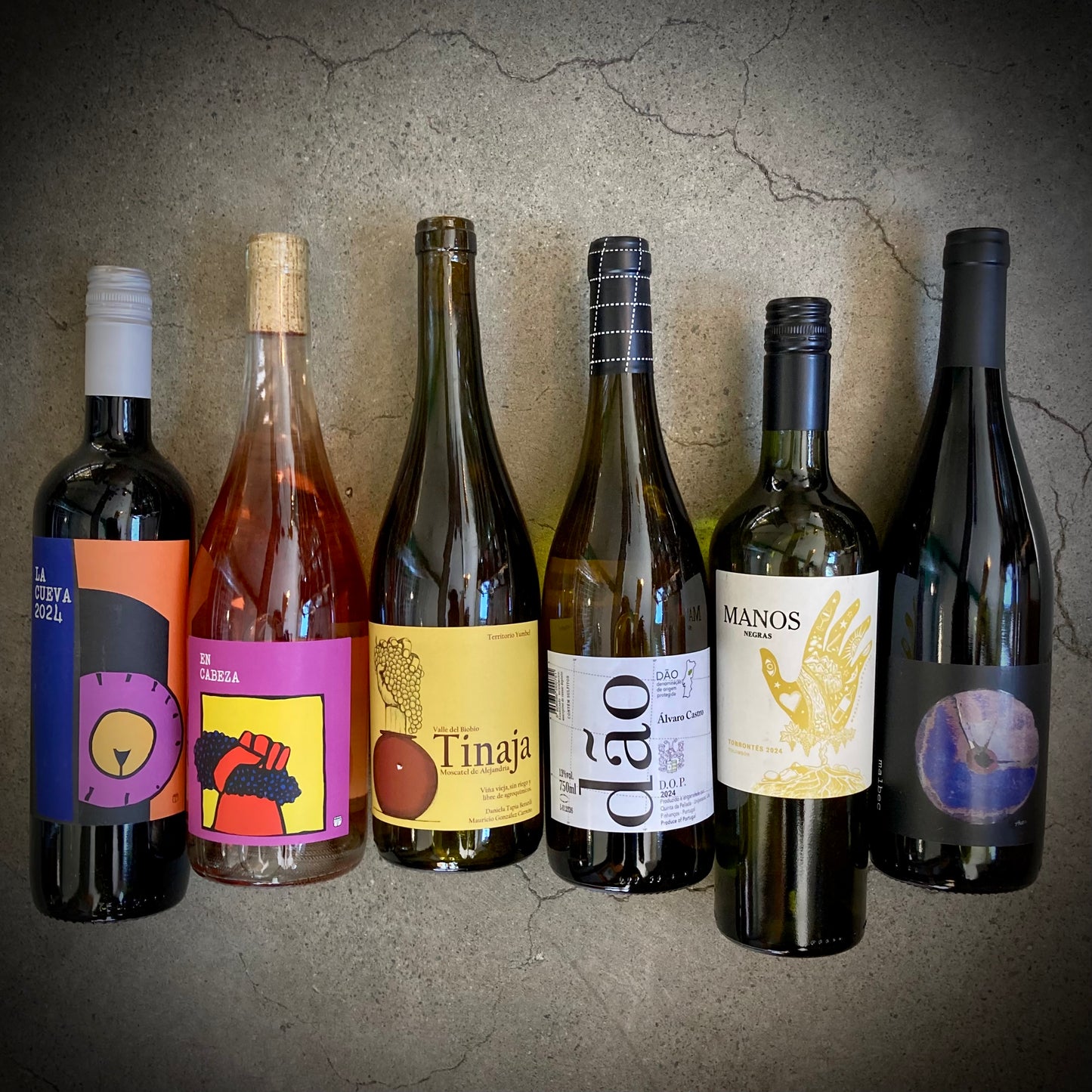 This Month We're Mainly Drinking - six great wines to drink just now - a six bottle box set