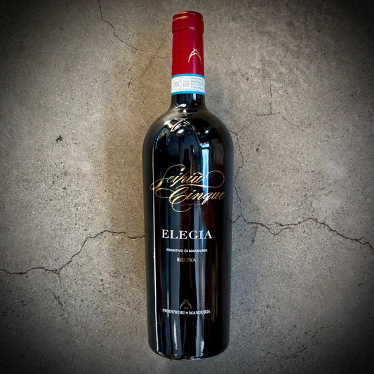 Produttori di Manduria, Elegia, Riserva 2021, Primitivo di Manduria DOC, Puglia, Italy