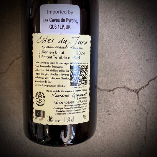 Jean-François Ganevat, Julien En Billat - L'Enfant Terrible du Sud 2024, Cotes du Jura, France