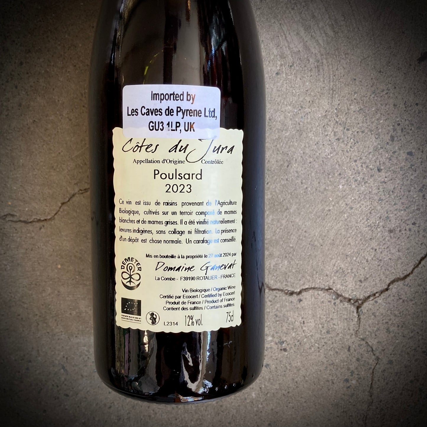 Jean-François Ganevat, Cuvee de L'Enfant Terrible 2023, Cotes du Jura, France