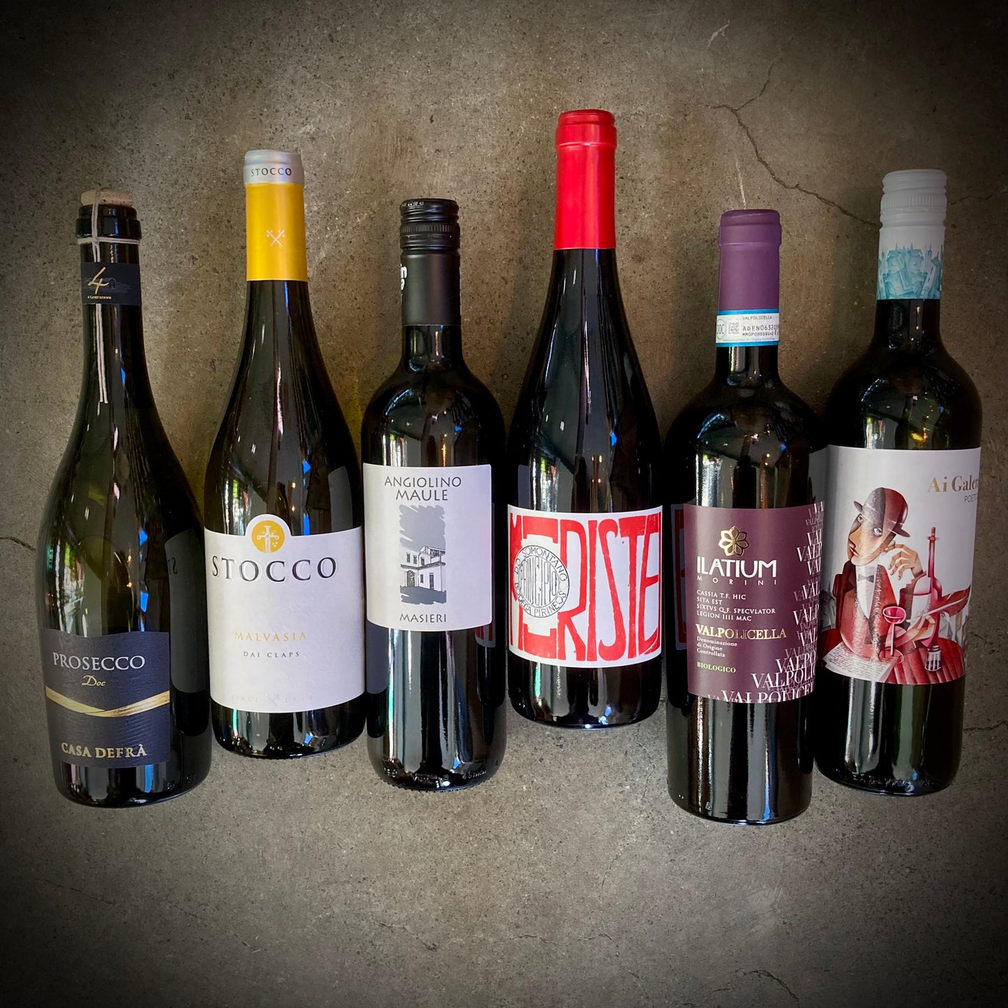 This Month We're Mainly Drinking - six great wines to drink just now - a six bottle box set