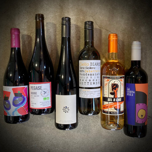 This Month We're Mainly Drinking - six great wines to drink just now - a six bottle box set