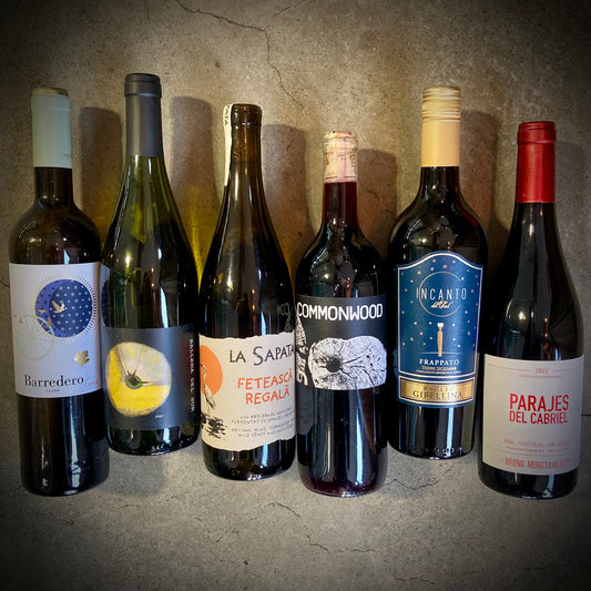 This Month We're Mainly Drinking - six great wines to drink just now - a six bottle box set