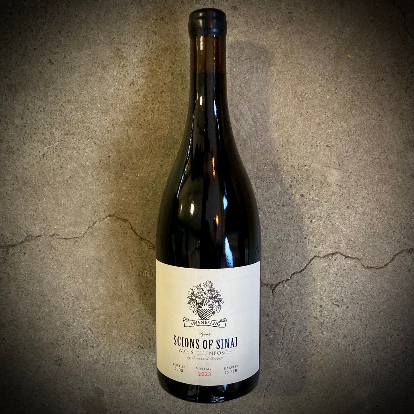 Scions of Sinai, Swanesang 2023, Single vineyard Syrah, Stellenbosch, South Africa
