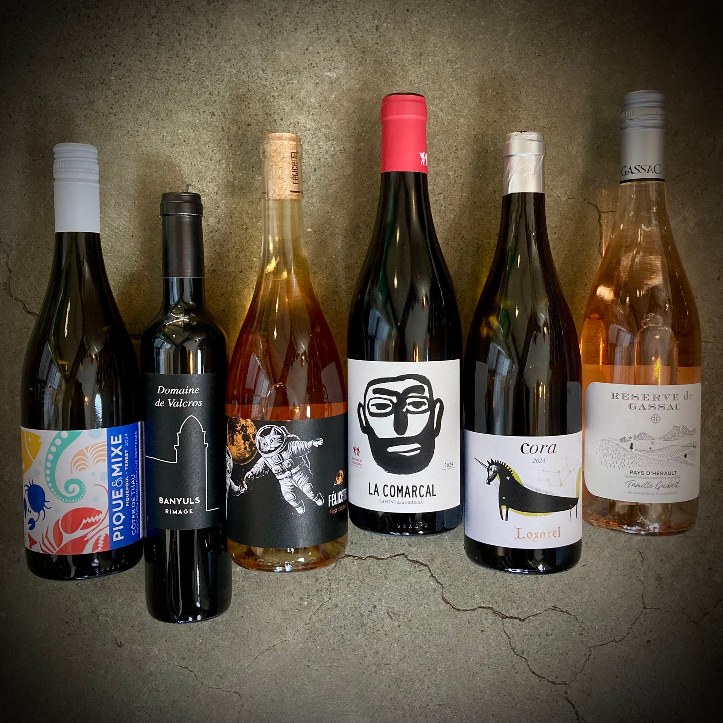 This Month We're Mainly Drinking - six great wines to drink just now - a six bottle box set