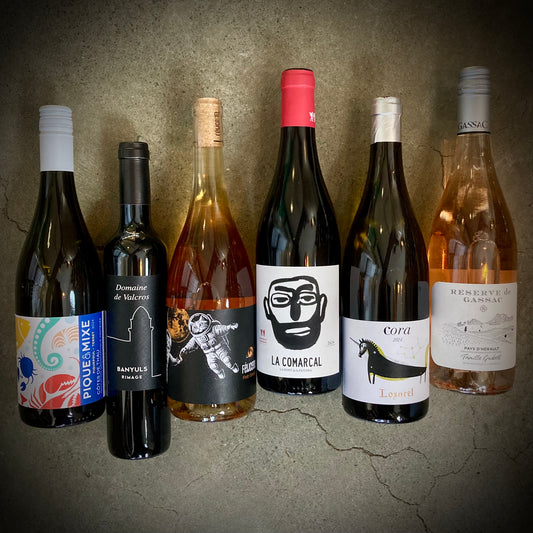 This Month We're Mainly Drinking - six great wines to drink just now - a six bottle box set