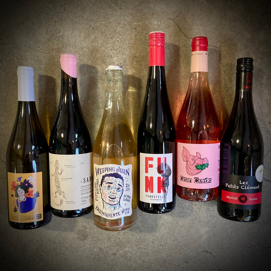This Month We're Mainly Drinking - six great wines to drink just now - a six bottle box set