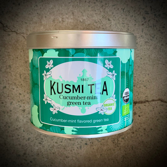 Kusmi, Cucumber-Mint Green Tea, Organic tea - 100g tin