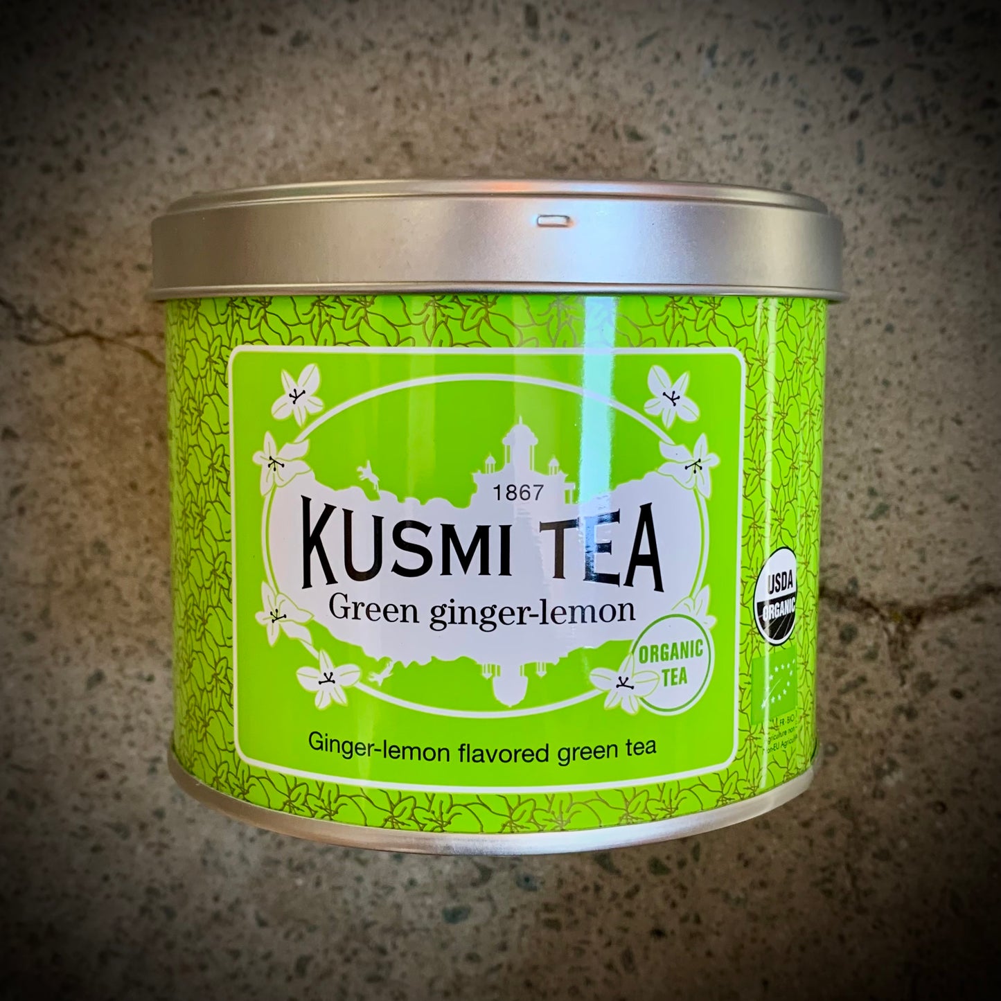 Kusmi, Green Ginger-Lemon, Organic tea - 100g tin